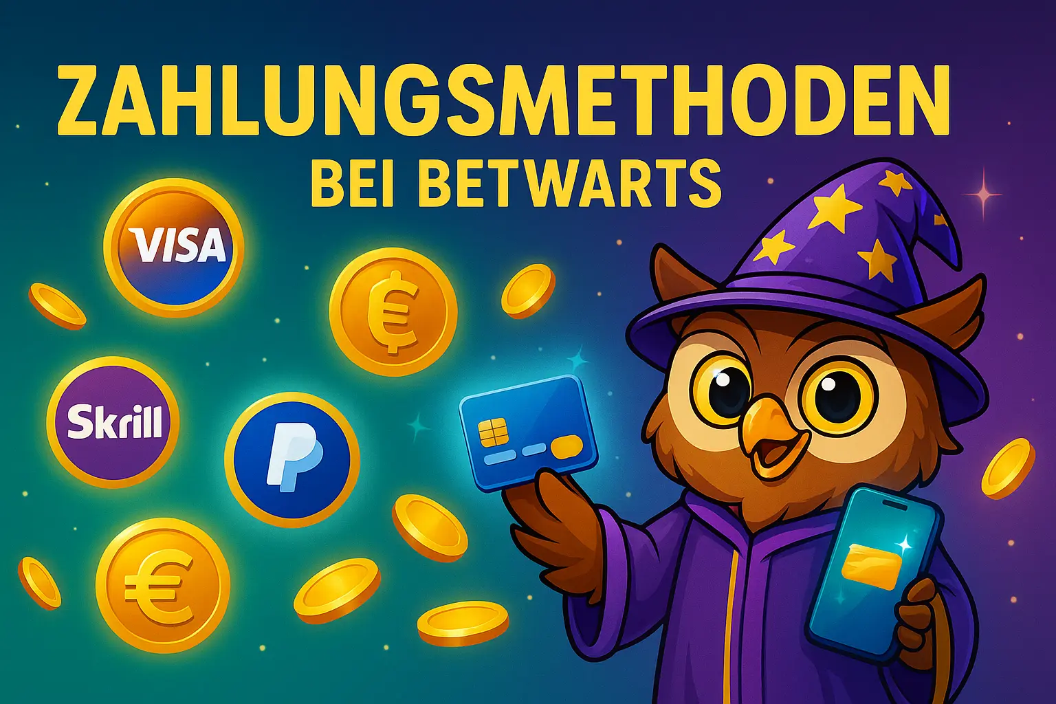 Zahlungsmethoden bei Betwarts Casino